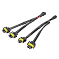 Miniatyrbillede 1 af 4: 2 stk. H11 H8 H9 Forlængerledningsnet Han til Hun 2-vejs Forlygte Splitter Ledningsnet til Lastbil Pickup LED Ledningskabel Stik