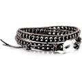 Miniatyrbillede 3 af 3: Boho Armbånd Justerbar Snøre Lukning Håndlavede Læder Armbånd Smykker Boheme Stil Armbånd