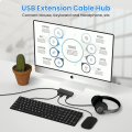 Pikkukuva 1 / 5: USB 3.0 Hub, Moni USB 4 Port 3.0 5Gbps Kannettava Monitietohubi A