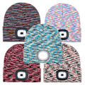 Miniatyrbilde 2 av 5: /#/Hatt og skjerf lue med LED-lys LED lue opplyst hodelykt lue/#/