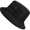 Miniatyrbillede 1 af 4: Fiskerhat Bomuld Bucket Hat Unisex Strandhat Fritidshat Floppy Hat Sort One Size