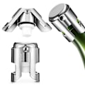 Miniatyrbillede 2 af 4: 2 champagnepropper i rustfrit stål, mousserende vinpropper, forseglingspropper, friskholdende dobbelt ørepropper til vintude