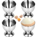 Miniatyrbilde 3 av 4: *4 stk eggkoppsett, rustfritt stål eggkopper flat eggkoppsett,*