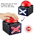Miniatyrbillede 3 af 5: 4 stk. Spil Buzzer, Spil Buzzer Alarm Lyd Afspil Knap Med Lys Trivia Quiz Got Talent Buzzer Spil