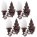 Miniatyrbilde 2 av 3: 4 stk. Simulerte Vegglamper Mini Lysende Vegglampe Sandbord DIY Materialer