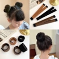 Miniatyrbillede 3 af 5: 2 stk (sort) Magic Hair Bun, Hårstilingsværktøjer Bånd Chignon Bun