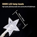 Miniatyrbillede 5 af 6: #LED Lysstreng 6M Julepynt 40 Varmt Hvide Stjernelysstreng#