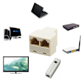 Miniatyrbillede 3 af 5: Connector 1 til 2-vejs parallelforbindelse Lille Ethernet-netværksadapter