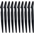 #10x øjenbrynsskrabere - sort Black#