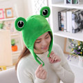 Miniatyrbillede 3 af 5: Plush Frø Hat Kapsel Frøører Kostume Halloween Dyrehatte C