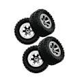 Miniatyrbillede 4 af 5: /#/4 stk./sæt RC Crawler-dæk 1:16 Crawler-dæk Gummidæk RC Tilbehør Fjernbetjening Militærbil Del/#/