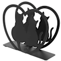 Miniatyrbilde 3 av 5: Metall Serviett Holder Katt Modellering Dekorativt Vevsholder Serviettstativ for Bryllupsfest