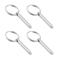 Miniatyrbillede 1 af 5: 4 stk. Quick Release Ball Pins, 316 Rustfrit Stål 6,3 mm Diameter Quick Release Pins med Fjederbelastet Kugleende
