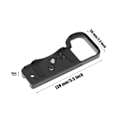 Miniatyrbild 4 av 5: Kamera Snabbkopplingsbasplatta Aluminiumlegering Stativfäste Kameramonteringsfäste för A7C2 A7CII A7CR