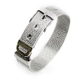 Miniatyrbillede 1 af 4: 1 stk. Herre Biker Rustfrit Stål Mesh Kæde Spænde Armring Manchet Armbånd, 12*235mm
