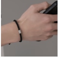 Miniatyrbillede 2 af 5: #Parflettet vævet armbånd, vintage X-mønster, justerbar#