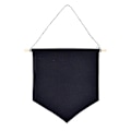 Miniatyrbillede 1 af 2: Pin Display Vimpel Banner Emalje Revers Pin Badge Flag Almindelig Blankt Lærred Væg Banner (Sort/S)