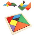 Miniatyrbild 3 av 5: Färgglada DIY Intellektuella Pussel Tangram Block Träleksak
