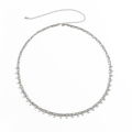 Pikkukuva 3 / 5: #Kaksinkertaiset vatsaketjut reunuksilla (hopea)#