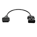 Miniatyrbillede 1 af 5: 10-pin til 16-pin OBD2 Diagnostisk Kabel Adapter Konnektor Passer til Opel