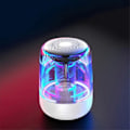 Pikkukuva 1 / 5: Kannettava Bluetooth-kaiutin, 5.0, 1000 mAh akku, 5 tunnin toistoaika, 5 W korkea suorituskyky, TWS langaton, LED-valot, valkoinen