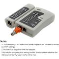 Pikkukuva 5 / 5: 4 KPL F - RJ45 -muunnin F Naaras - RJ45 Uros Koaksiaalipiippu Kytkentäsovitin Ethernet-liitin Koaksiaalinen Suora Liitin Oranssi