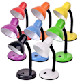 Miniatyrbillede 5 af 5: Basal natbordlampe, skrivebordslampe og læselampe i stål og bla