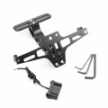 Miniatyrbillede 1 af 6: #Motorcykel Nummerpladebeslag Motorcykel Tail Tidy Universal Justerbar Vinkel#