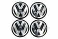 /#/4 Pack 56MM Center Cap VW Silver Single Size/#/