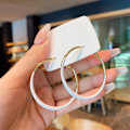 Miniatyrbillede 3 af 5: 925 Sølvnåle Mode Hyperbel Plain Loop Ørestik Geom