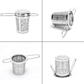 Miniatyrbillede 3 af 5: Pakke med 2 te-infusere, løs te-infuser, premium 304 rustfrit stål tefilter