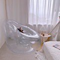 Miniatyrbillede 2 af 5: #Oppustelig Stol Transparent Oppustelig Sofa Stol Sofa Blæs Op Sofa#