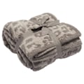 Miniatyrbilde 2 av 4: *Ullpledd strikket teppe plus fløyel strikket jacquard teppe leopard teppe*