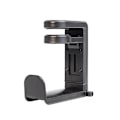 Miniatyrbilde 2 av 4: Gaming Headset Hodetelefonkrok Holder Hengerfeste, Hodetelefonstativ med Justerbar & Roterende Armklemme, Under Skrivebord Design, Universell Passform, Innebygd C