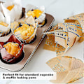 Miniatyrbillede 3 af 4: Muffinform, 200 Stykker Tulipan Muffinforme - 2 Tommer Standard Papir