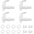 Miniatyrbild 1 av 5: 4-pack Universal Dryckesautomat Kran, Återanvändbar Ersättningspip, Plastkranar för Varmt och Kallt Vattenjäsning, Öl, Flaska Hink