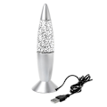 Miniatyrbillede 1 af 5: 3D Raket Multi Farveskiftende Lavalamp RGB LED Glitter Natlampe Gave