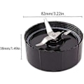 Miniatyrbilde 5 av 5: Erstatningsgir Blender, Mikser Erstatt Tilbehør Reservedeler Juicer Mikser Erstatningsgir Blenderblack1stk
