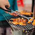 Miniatyrbillede 3 af 5: BBQ Tang, Rustfrit Stål, Køkken Madklemmer Saks Tang med N