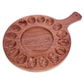 Miniatyrbilde 5 av 5: Eggbrett i tre, delt serveringsfat for egg, dobbeltsidig dessertfat