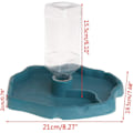 Miniatyrbillede 1 af 5: *Reptil Vanddispenser, 2 i 1 Anti-Overflow Foderdispenser Skål*