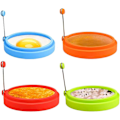 Miniatyrbillede 3 af 5: *Silikone æggebakker, 4 tommer, fødevaregodkendt, non-stick belægning, stegt E*