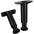 Miniatyrbilde 2 av 2: 2 stk. Senterstøtteben for seng, justerbar høyde, støtteben for sengeramme (justerbart område 13 til 22 cm)