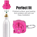 Miniatyrbillede 5 af 5: CO2 Hurtigadapter Messing og Aluminium Legering TR21 4 Hantråd Hurtigforbindelse CO2 Cylinder Adapter med Trækring