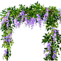 Miniatyrbilde 2 av 5: 4x6FT Kunstig Wisteria Vine Girlander Planter Blomster Kunst For C