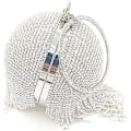 Miniatyrbilde 3 av 5: Dame Rund Ball Krystall Aften Clutch Veske Dusk Bryllupsfest