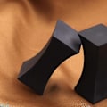 Miniatyrbillede 2 af 4: 10 stk. Pindemadsstøtte Matte Bestikstativ Rustfrit Stål Pindeholder Sort