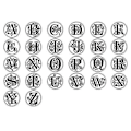 Miniatyrbillede 3 af 5: DIY Messinghoved 26 Bogstaver A-z Seglvoks Stempel Træhåndtag Scrapbooking M-CE