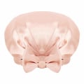 Miniatyrbilde 2 av 6: #(Rosa) Ekstra Stor Dusjhette, Dobbelt Lag, Gjenbrukbar, Silke Satin Kvinners#