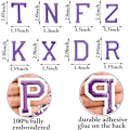 Pikkukuva 3 / 5: Aakkoslaput A-Z, Silitys- tai Ommeltava, Kirjaimet Vaatteille